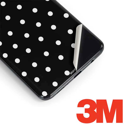 Black and White Polka Dots Galaxy S9 Skin